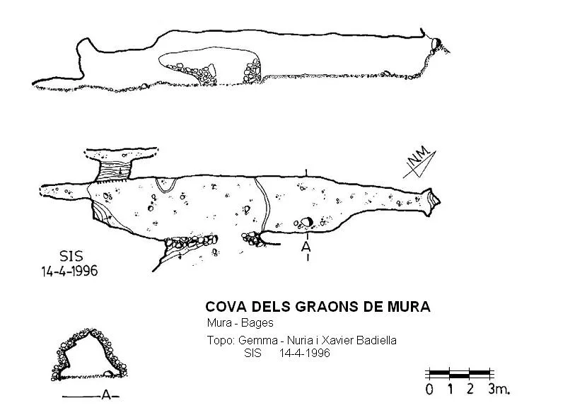 Topografia de GRAONS DE MURA, COVA DELS