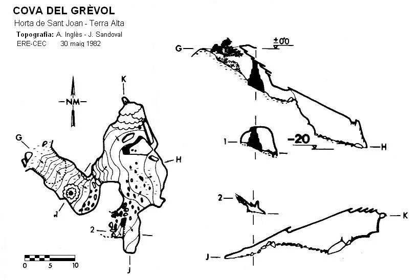 Topografía de GRÈVOL,  COVA DEL