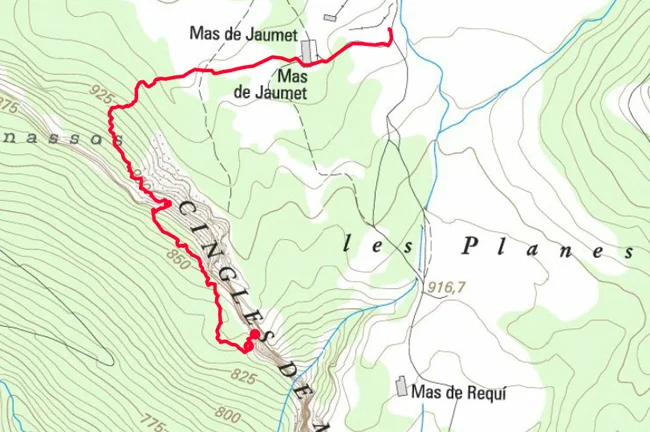 Topografía de REQUÍ, AVENC Nº2 DE