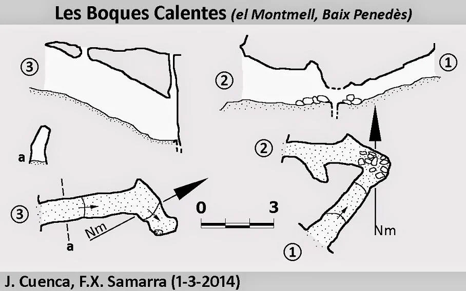 Topografia de BOQUES CALENTES, LES