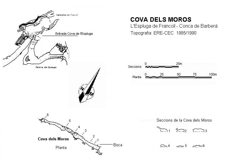 Topografia de MOROS, COVA DELS