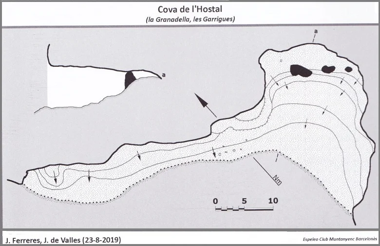 Topografía de HOSTAL, COVA DE L'