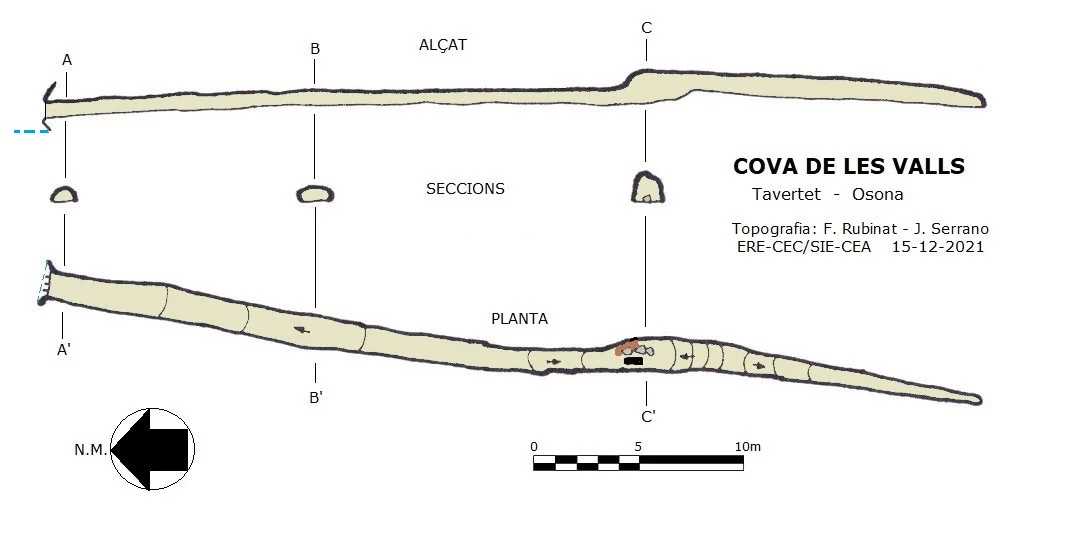 Topografía de VALLS, COVA DE LES