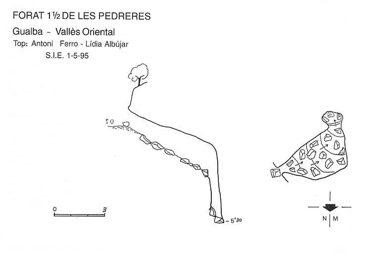 Survey of PEDRERES, FORAT Nº 1 I 1/2 DE LES