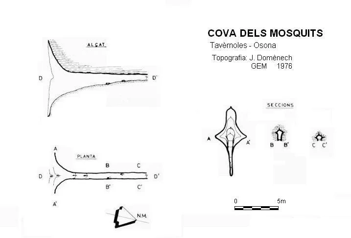 Topografia de MOSQUITS, COVA DELS