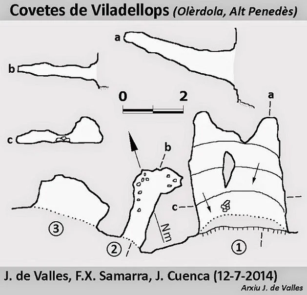 Topografia de VILADELLOPS, COVETES DE