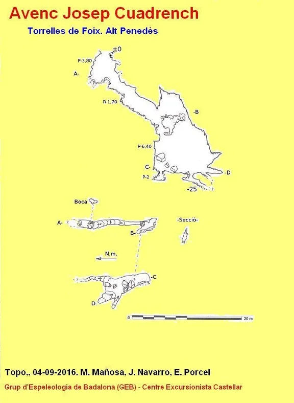 Topographie de JOSEP CUADRENCH, AVENC
