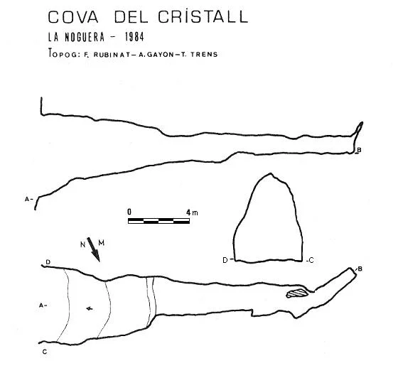 Topografia de CRISTALL,  COVA DEL