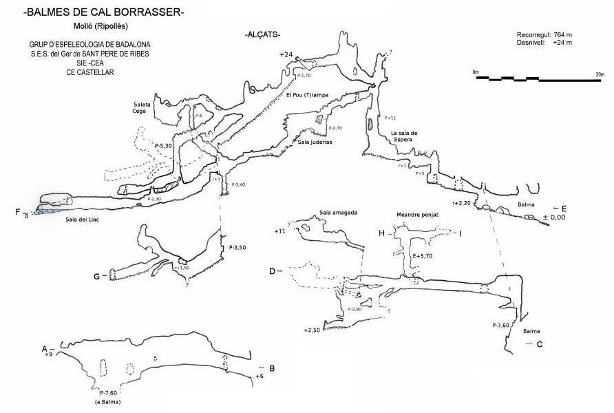 Topografía de BORRASSER, BAUMES DEL