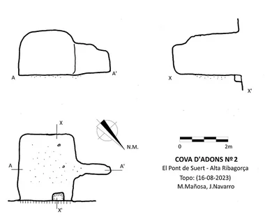 Topographie de ADONS, COVES D' (1 sur 2)