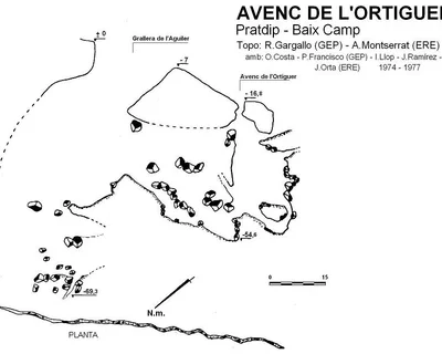 Topografia de AGUILER, GRALLERA DE L' - ORTIGUER, AVENC (1 de 1)