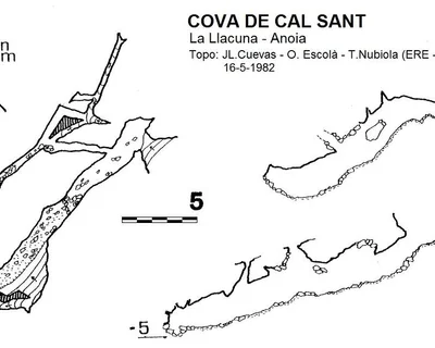 Topografía de CAL SANT, COVA DE (2 de 2)