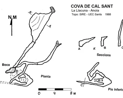Topografía de CAL SANT, COVA DE (1 de 2)