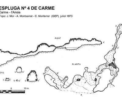 Topographie de TEMPLE, COVA DEL (2 sur 3)