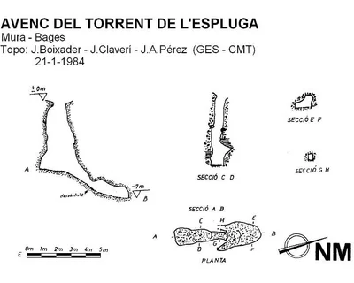 Survey of TORRENT DE L'ESPLUGA, AVENC DEL (1 of 1)