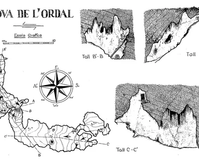 Topographie de ORDAL, COVA-AVENC D' (1 sur 2)