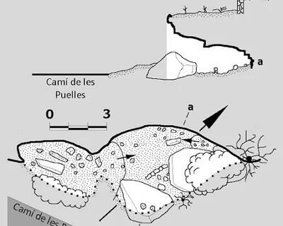 Topographie de PUELLES, BALMES DE LES (1 sur 2)