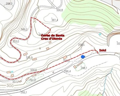 Topografia de SANTA CREU D'OLORDA, COVES DE (2 de 3)
