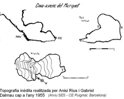 Topografia de MARQUET DE LA ROCA, COVA-AVENC DEL (1 de 1)