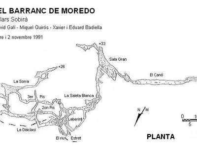 Topografia de BARRANC DE MOREDO,  COVA Nº 1 DEL (1 de 1)
