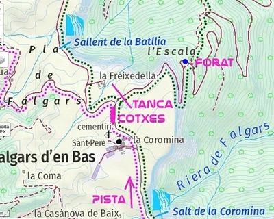 Topografia de FALGARS, CAVORCA DE (2 de 2)