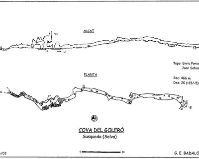 Topographie de GOLERÓ, COVA DEL (1 sur 2)