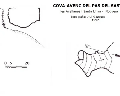 Topografia de PAS DEL SASTRE, COVA-AVENC DEL (1 de 1)