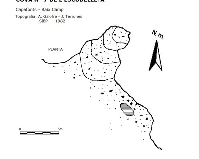 Topographie de ESCUDELLETA, COVA Nº7 DE L' (1 sur 1)