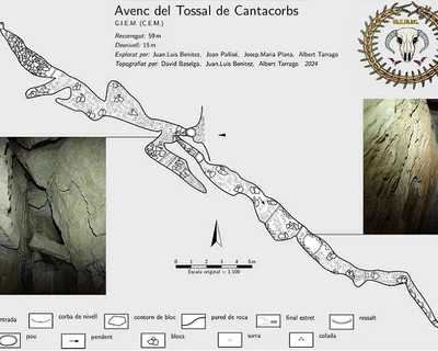 Topografia de TOSSAL DE CANTACORBS, AVENC DEL (1 de 1)