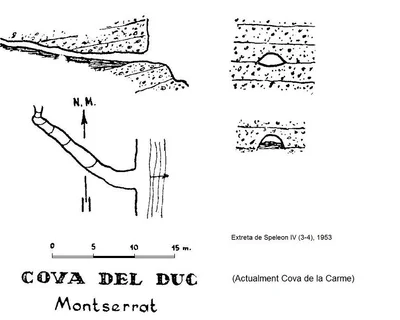 Topographie de CARME, COVA DE LA (1 sur 2)