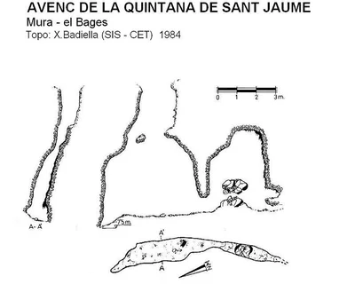 Topografia de QUINTANA DE SANT JAUME, AVENC DE LA (1 de 1)