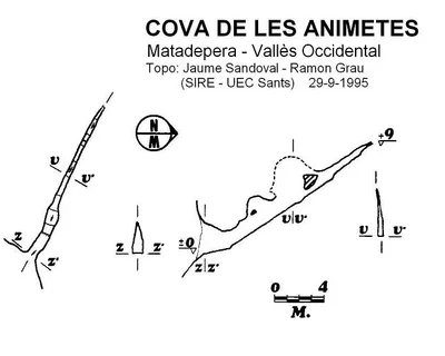 Topographie de ANIMETES, COVA DE LES (1 sur 2)
