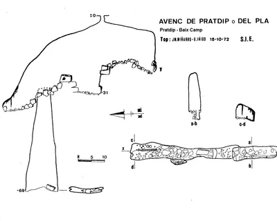 Topografia de PRATDIP, AVENC DE (2 de 2)