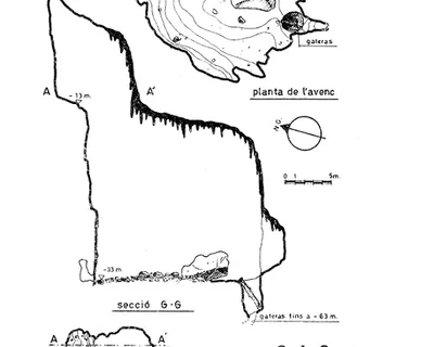 Topografia de ROCA,  AVENC D'EN (1 de 4)