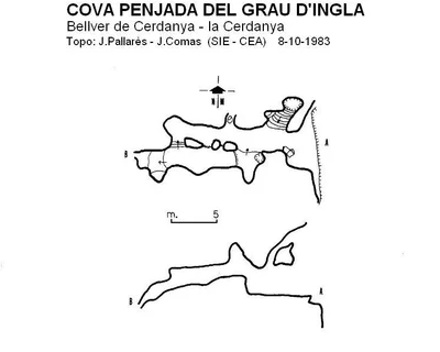 Topografia de GRAU D'INGLA, COVA PENJADA DEL (1 de 1)