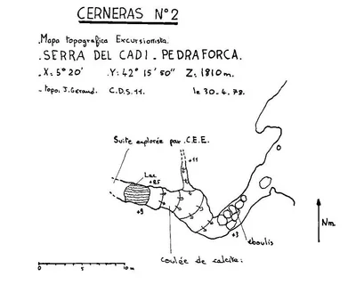 Topographie de CERNERES, COVA GRAN DE (1 sur 1)