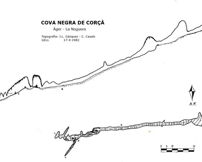 Topografia de NEGRA DE CORÇÀ, COVA (1 de 2)