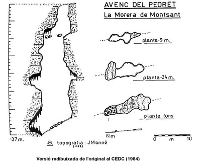 Topografia de PEDRET, AVENC DEL (1 de 2)