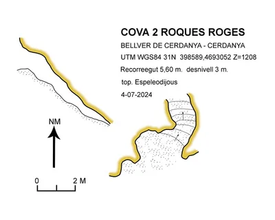 Topografia de ROQUES ROGES, COVA Nº2 DE (1 de 1)