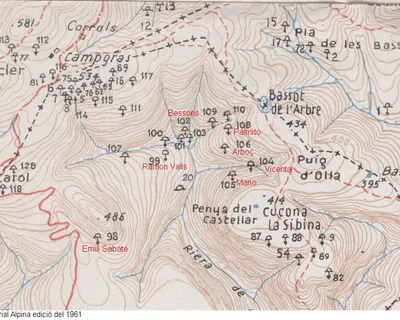 Topografia de PALMITO, AVENC DEL (1 de 1)