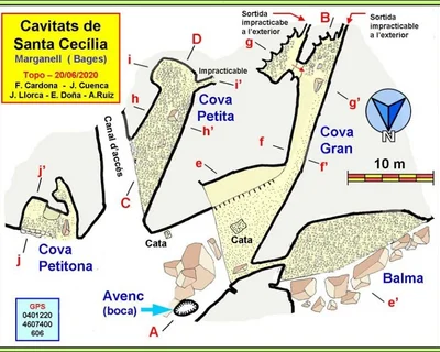 Topographie de SANTA CECÍLIA, COVES DE (1 sur 3)
