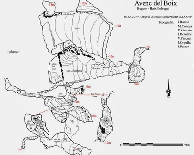 Topographie de BOIX,  AVENC DEL (1 sur 2)