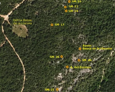 Topografia de SERRA DEL MAS, COVA SM-16 DE LA (1 de 1)