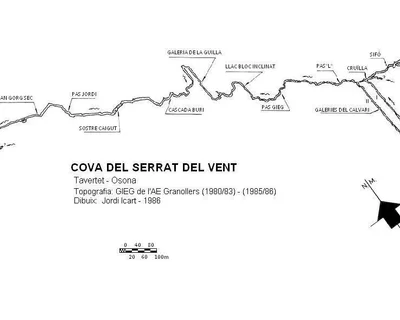 Topographie de SERRAT DEL VENT, COVA DEL (1 sur 2)