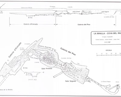 Topographie de RIU, COVA DEL (1 sur 2)