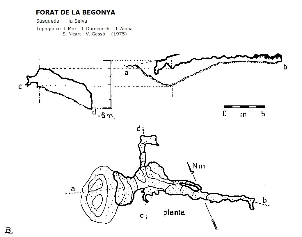 Topographie de Forat de la Begonya