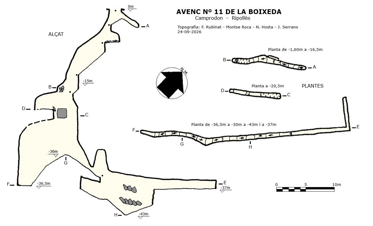 Topografia de Avenc de la Boixeda Nº11