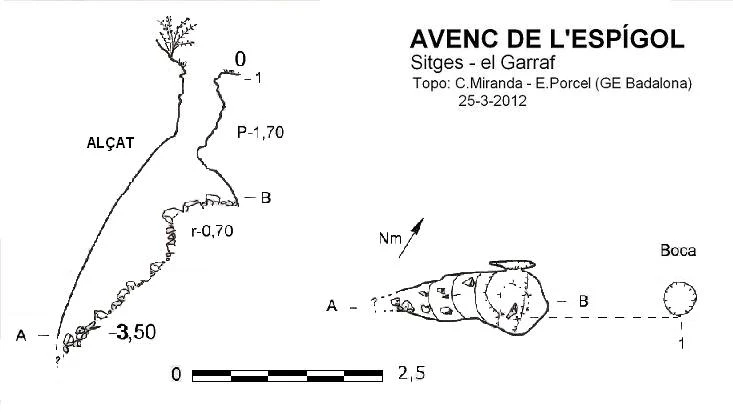 Topografía de Avenc de l'Espígol