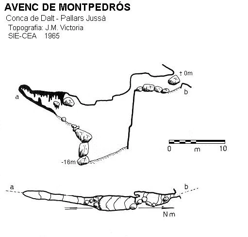 Topografía de Avenc de Montpedrós