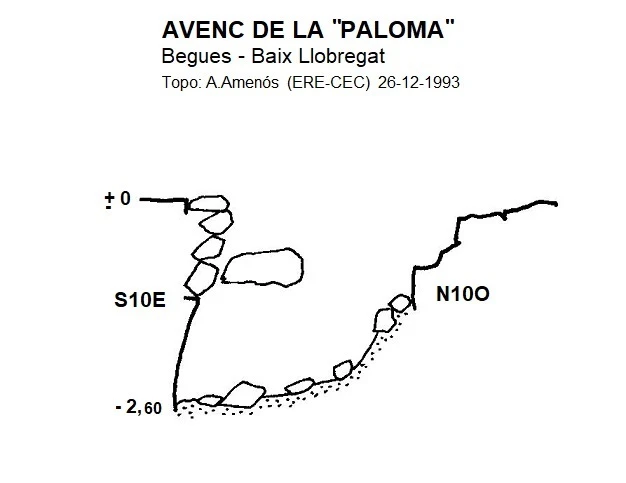 Topografia de Avenc de la Paloma